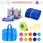 Outsunny-Castello-Gonfiabile-per-Bambini-con-Scivolo-e-Piscina-Tema-Mare