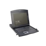 Digitus Console modulare con TFT da 17" (43,2 cm), 8 porta KVM e touchpad, tastiera tedesca