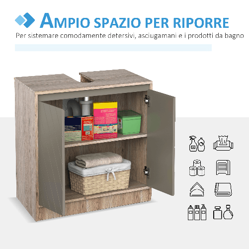 HOMCOM-Armadietto-Sottolavabo-in-MDF-con-Ritaglio-per-Lavandino-con-2-Ante-e-2-Mensole-Regolabili-60-x-30-x-60cm