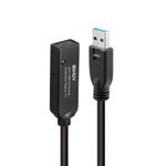 Lindy 43376 cavo USB 10 m USB 3.2 Gen 1 3.1 Gen 1 USB A USB C Nero (LINDY 43376 10m USB 3.0 Active Extension Type A to C