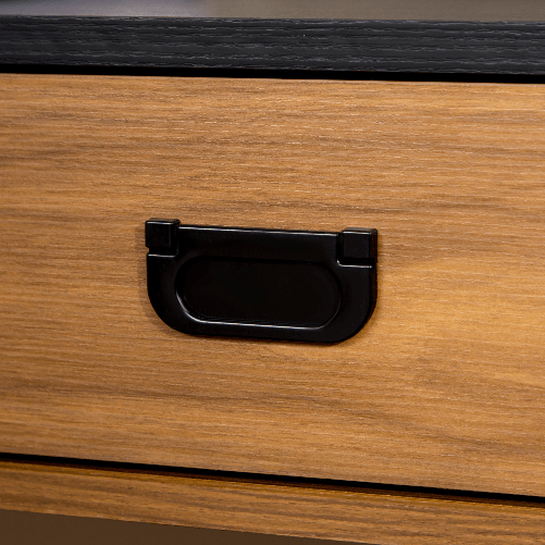 HOMCOM-Scrivania-per-Camera-e-Ufficio-con-Cassetto-Stile-Industriale-110x50x76cm-Noce-e-Nero