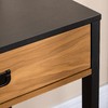 HOMCOM-Scrivania-per-Camera-e-Ufficio-con-Cassetto-Stile-Industriale-110x50x76cm-Noce-e-Nero