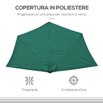 Outsunny-Ombrellone-Semicircolare-Impermeabile-Protezione-UV-Verde-269-x-138-x-236cm