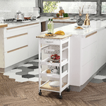 HOMCOM-Carrello-da-Cucina-Salvaspazio-in-Legno-Bianco-con-4-Ruote-37x37x82cm