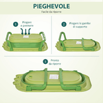 HOMCOM-Vaschetta-Bagnetto-Pieghevole-per-Bambini-0-3-Anni---Verde