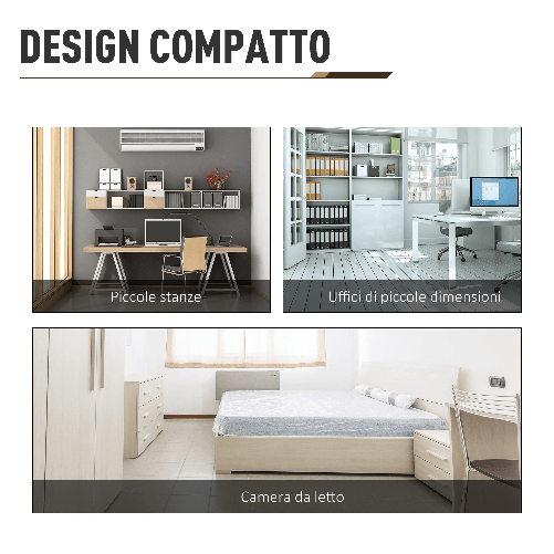 HOMCOM-Scrivania-con-Libreria-per-Camera-Scrivania-Ufficio-Scrivania-Porta-PC-in-Legno-Multicolore-120x60x148cm