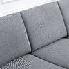 HOMCOM-Divano-a-3-Posti-Relax-Salotto-con-Cuscini-200-×-82-×-78cm-Tessuto-di-Lino-Grigio