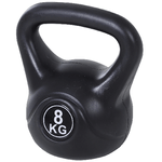 HOMCOM Kettlebell da 8 kg per Sport e Fitness in PVC con Sabbia e Maniglia Liscia Anti-Sfregamento