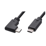 Microconnect USB3.1CC1RA cavo USB 1 m USB 3.2 Gen 2 3.1 Gen 2 USB C Nero (USB-C cable 1m 3.2 Gen2 one - end Angled  60W