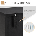 HOMCOM-Scarpiera-Salvaspazio-Regolabile-Mobile-Portascarpe-con-8-Scomparti-Legno-80-x-24-x-120cm-Nero