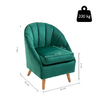 HOMCOM-Poltroncina-con-Rivestimento-in-Velluto-Verde-e-Gambe-in-Legno