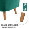 HOMCOM-Poltroncina-con-Rivestimento-in-Velluto-Verde-e-Gambe-in-Legno