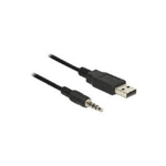 DeLOCK 1.8m USB2.0-A/3.5mm cavo audio 1,8 m USB tipo A Nero