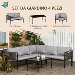 Outsunny-Set-da-Giardino-4-Pezzi-con-2-Divanetti-Poltrona-Angolare-e-Tavolino-da-Caffe-in-Vetro-Temperato