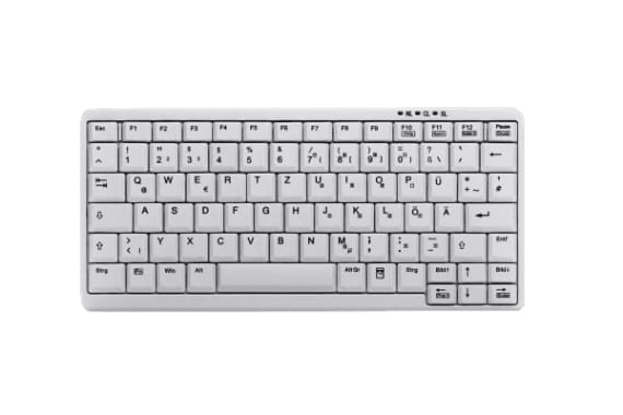 Industry-4.0-Mini-Notebook-Style-Keyboard---Corded---QWERTY---White