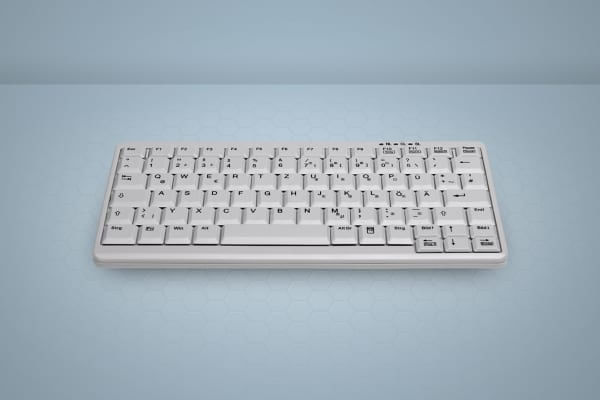 Industry-4.0-Mini-Notebook-Style-Keyboard---Corded---QWERTY---White