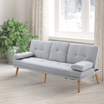 HOMCOM-Divano-Letto-3-Posti-Stile-Scandinavo-Reclinabile-con-Tavolino-a-Ribalta-181x77x88-cm-Grigio