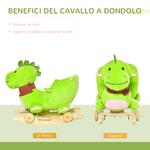 HOMCOM-Dondolo-con-Ruote-a-Forma-di-Drago-per-Bambini-18-36-Mesi---Verde