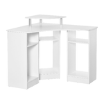 HOMCOM-Scrivania-Angolare-Porta-Pc-in-Legno-con-Ripiano-Monitor-Bianco