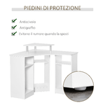 HOMCOM-Scrivania-Angolare-Porta-Pc-in-Legno-con-Ripiano-Monitor-Bianco