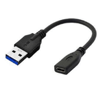 Microconnect USB3.0ACF02 cavo USB 02 m USB 3.2 Gen 1 3.1 Gen 1 USB A USB C Nero (USB A - USB-C 02m USB 3.2 - gen 1 M-F A