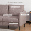 HOMCOM-Divano-2-Posti-in-Legno-per-Casa-e-Ufficio-con-Seduta-Rivestita-in-Tessuto-Effetto-Lino-138x83x85-cm-Caffe