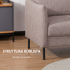 HOMCOM-Divano-2-Posti-in-Legno-per-Casa-e-Ufficio-con-Seduta-Rivestita-in-Tessuto-Effetto-Lino-138x83x85-cm-Caffe