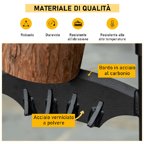 Outsunny-Spaccalegna-Manuale-a-Cuneo-in-Acciaio-Φ22x31cm-Nero