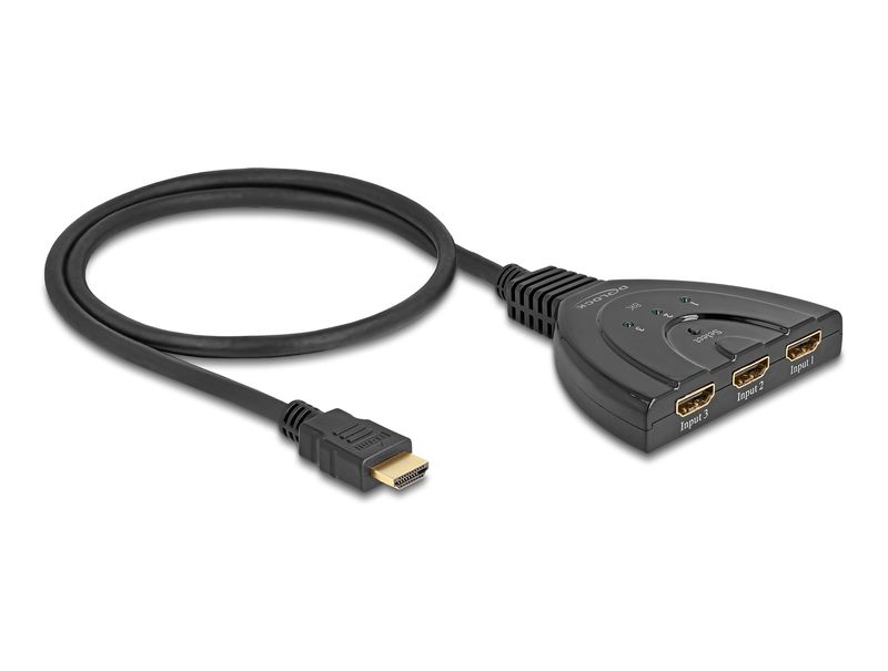 Delock-Switch-HDMI-da-3-ingressi-HDMI-a-1-uscita-HDMI-8K-60-Hz-con-cavo-integrato-da-60-cm