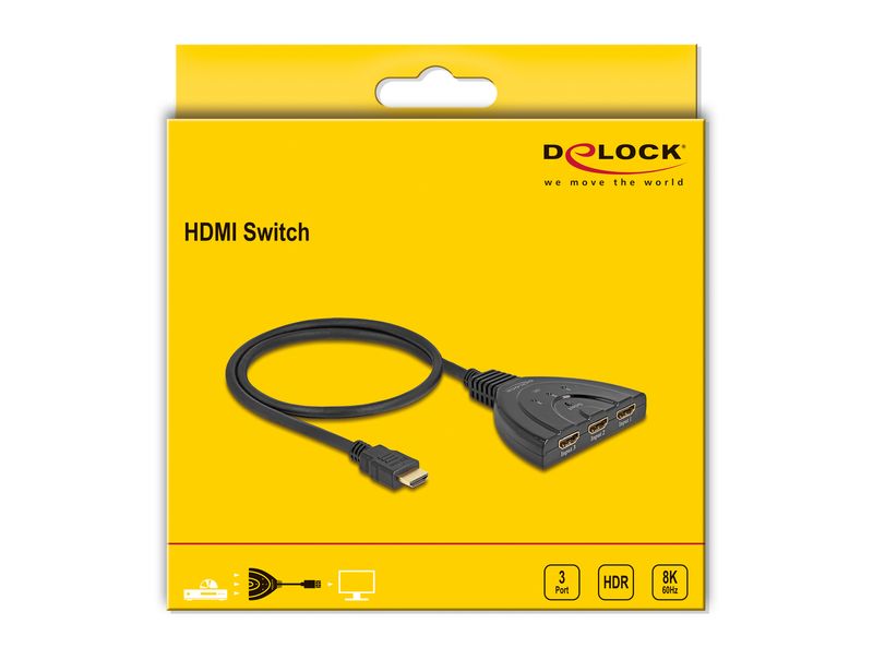 Delock-Switch-HDMI-da-3-ingressi-HDMI-a-1-uscita-HDMI-8K-60-Hz-con-cavo-integrato-da-60-cm