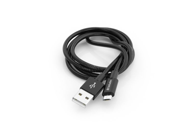 Verbatim-Cavo-Micro-USB-di-Ricarica-e-Sincronizzazione-100-cm-colore-Nero--VERBATIM-MICRO-B-USB-CABLE-SYNC---CHARGE-100C