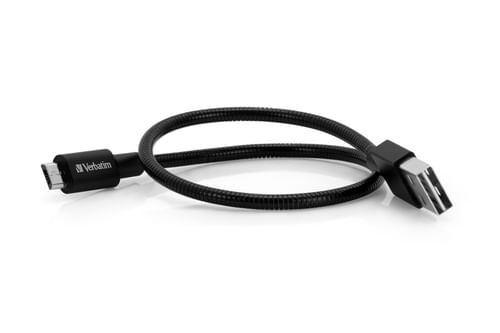 Verbatim-Cavo-Micro-USB-di-Ricarica-e-Sincronizzazione-100-cm-colore-Nero--VERBATIM-MICRO-B-USB-CABLE-SYNC---CHARGE-100C