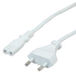 Value 19.99.2095 cavo di alimentazione Bianco 18 m CEE7/16 Accoppiatore C7 (VALUE Euro Power Cable Type C to C7. White.