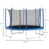 HOMCOM-Tappeto-Elastico-per-Bambini-e-Adulti-con-Rete-e-Bordo-Imbottito-Trampolino-da-Giardino-Φ366x275cm-Blu-e-Nero