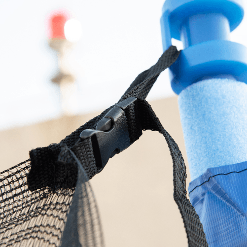 HOMCOM-Tappeto-Elastico-per-Bambini-e-Adulti-con-Rete-e-Bordo-Imbottito-Trampolino-da-Giardino-Φ366x275cm-Blu-e-Nero