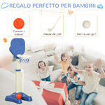 HOMCOM-Gioco-2-in-1-Canestro-per-Bambini-con-Altezza-Regolabile-e-Set-Golf-Eta-2-5-Anni-46x41x116-153cm-Bianco-e-Blu