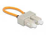 Delock---Loopback-Adapter---SC-multi-mode--M----Glasfaser---625-125-Mikrometer---OM1---orange-beige--86921-