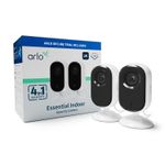 Arlo Essential Telecamera di sorveglianza 2K Indoor, pacco da 2