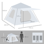 Outsunny-Tenda-da-campeggio-da-2-3-persone-con-Veranda-210x210x150cm-grigia-e-bianca