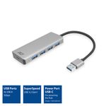 Hub-di-interfaccia-ACT-AC6121-USB-3.2-Gen-1--3.1-Gen-1--Tipo-A-5000-Mbit-s-Alluminio