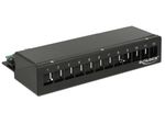 Delock-Keystone-Desktop-Patch-Panel-12-porte-nero