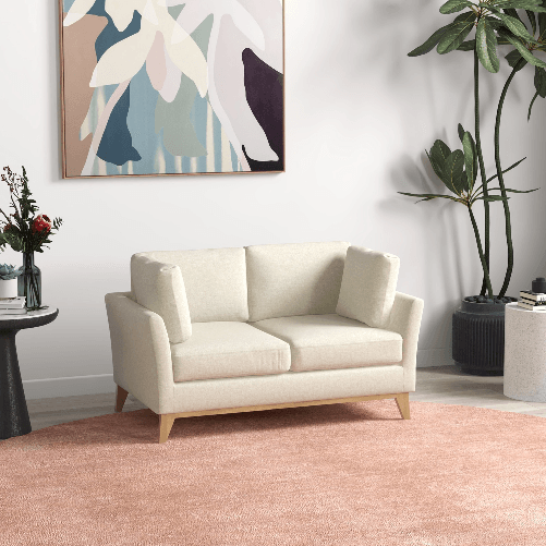 HOMCOM-Divano-da-2-Posti-in-Legno-di-Eucalipto-e-Tessuto-Effetto-Lino-con-2-Cuscini-137x78x78-cm-Beige