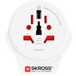 Skross 1.500266 adattatore per presa di corrente Tipo F Universale Bianco