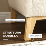 HOMCOM-Divano-da-2-Posti-in-Legno-di-Eucalipto-e-Tessuto-Effetto-Lino-con-2-Cuscini-137x78x78-cm-Beige