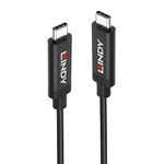 Lindy 43348 cavo USB 3 m USB 3.2 Gen 2 3.1 Gen 2 USB C Nero (LINDY 43348 3m USB 3.2 Gen 2 C/C Active Cable Data transfer