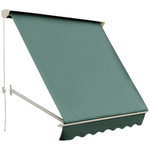 Outsunny Tenda da Sole a Caduta con Rullo Avvolgibile e Angolazione Regolabile 0-120°, 180×70cm, Verde