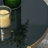HOMCOM-Tavolino-da-Caffe-con-Piano-in-Vetro-Temperato-e-Base-in-Metallo-Ø85x41cm-Nero-e-Oro