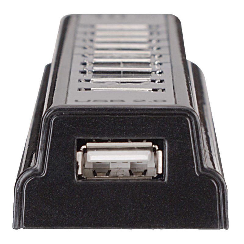 Manhattan-161572-hub-di-interfaccia-USB-2.0-480-Mbit-s-Nero-Argento