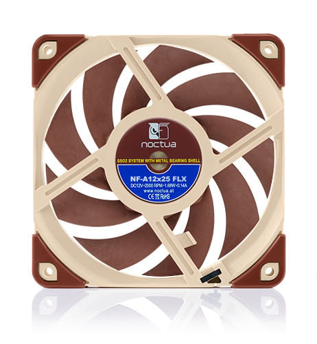 Noctua-NF-A12X25-FLX-sistema-di-raffreddamento-per-computer-Universale-Ventilatore-12-cm-Beige-Marrone-1-pz--Noctua-NF-A