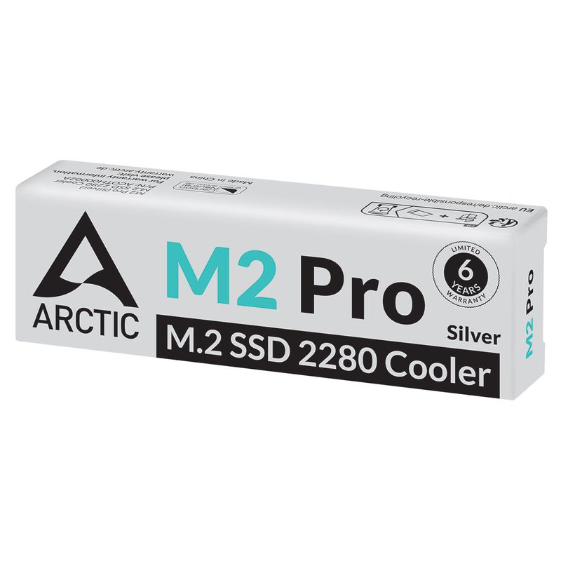 ARCTIC-M2-Pro--Silver--M.2-NVMe-SSD-Dissipatore-di-calore-Radiatore-Argento-1-pz